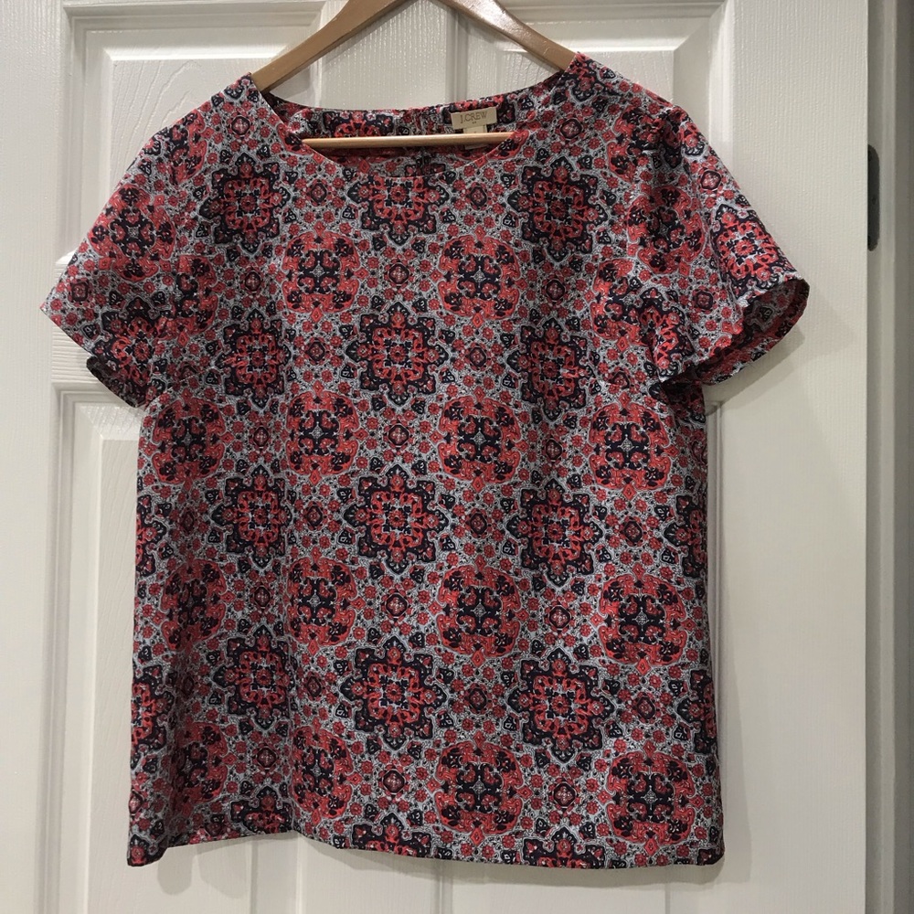 Jcrew printed blouse